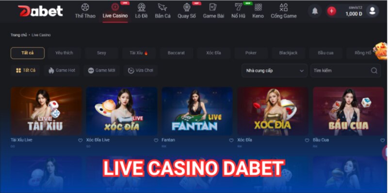 Live Casino Online – sòng bài trực tuyến cùng Dealer thực 24/7 hấp dẫn